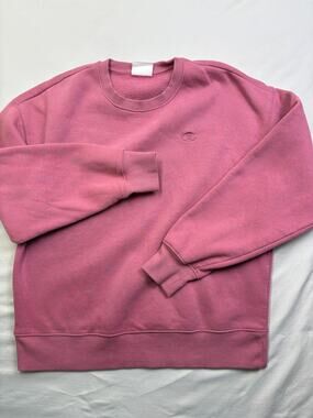 Champion Women's Dusty Rose Pink Fleece Crewneck Sweatshirt Size Small